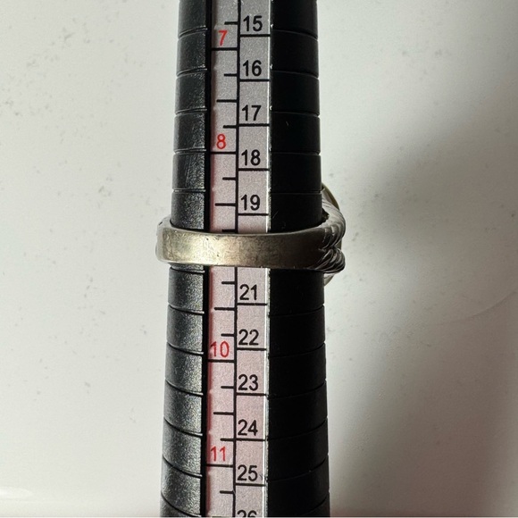 SWAROVSKI 925 Silver Cocktail Ring with Large Vibrant Citrine Crystal SIZE 9 - Picture 13 of 13